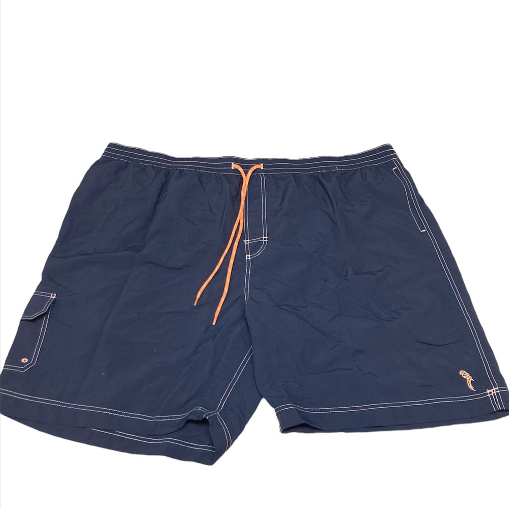 Caribbean Swimwear Blue Mens Swim Trunks